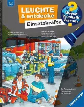 Buchcover "Leuchte und Entdecke: Einsatzkräfte", Ravensburger 