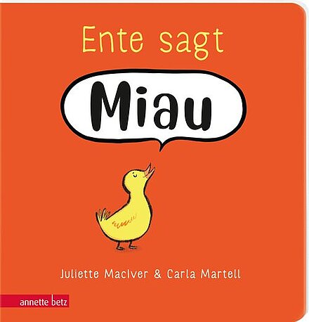Buchcover "Ente macht Miau", Annette Betz 