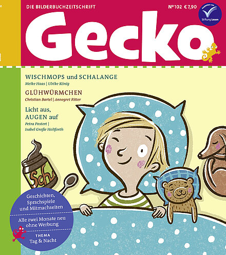 Cover, Lesemempfehlung, Gecko, Bilderbuchzeitschrift